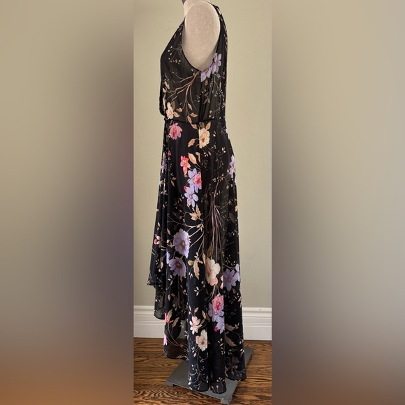 Calvin Klein A Line Floral Midi Dress with Separate Slip Size 12 - Picture 6 of 14
